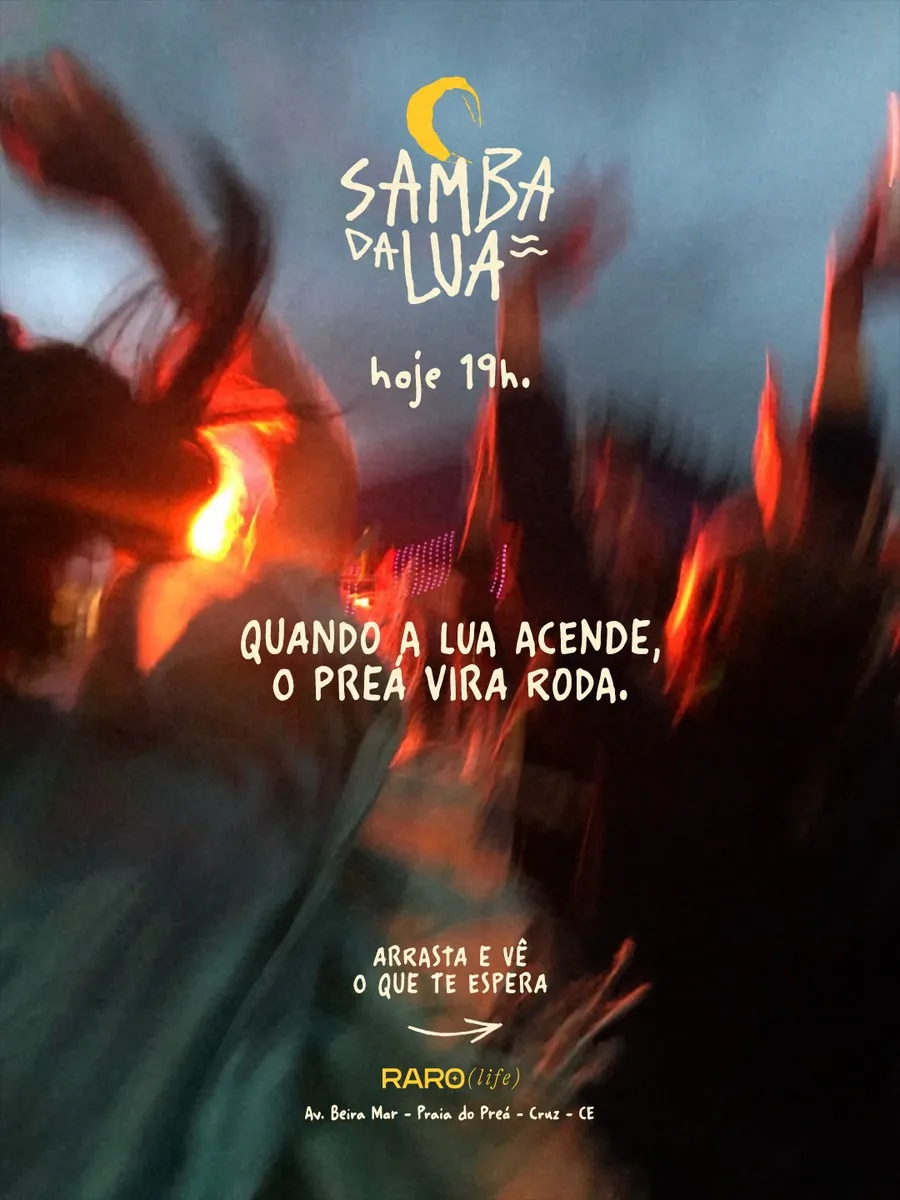 Cartaz do Samba da Lua de 29/08