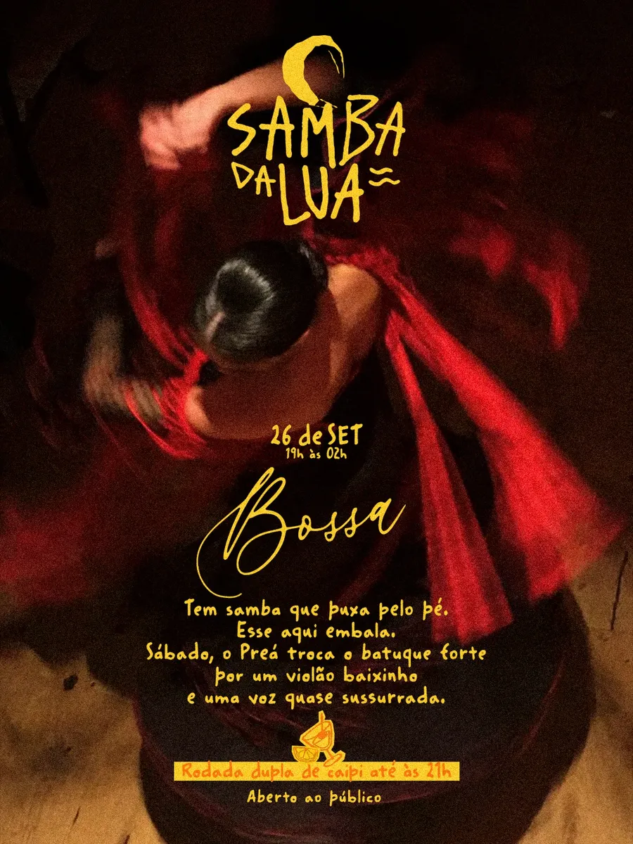 Cartaz do Samba da Lua, Edição Bossa