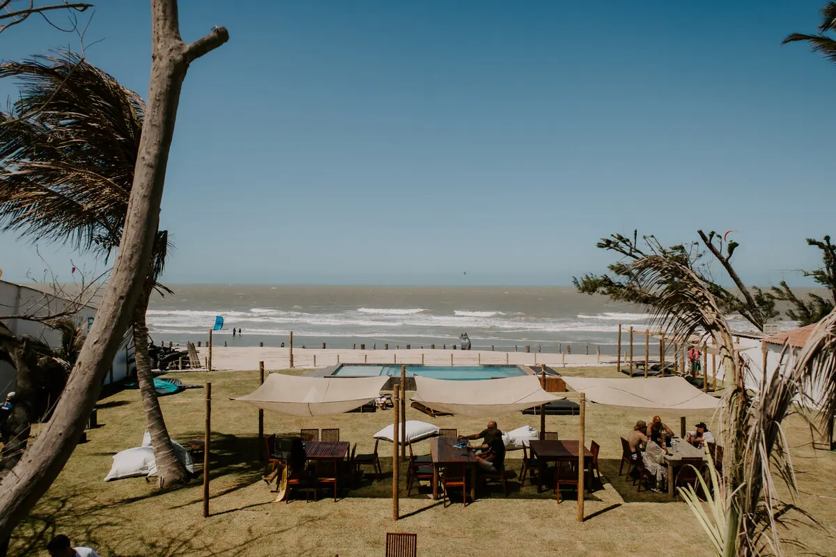A praia do Preá vista do hotel